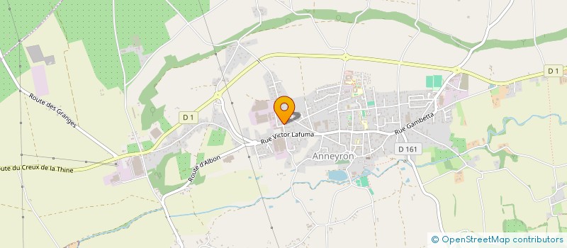 localisation de l'entreprise RODET  ANNEYRON