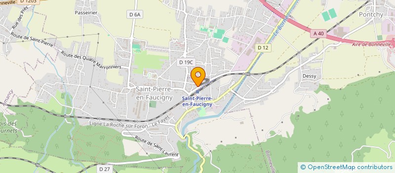 localisation de l'entreprise RODET AUTOMOBILE  SAINT-PIERRE-EN-FAUCIGNY