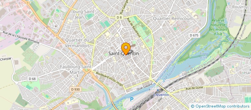 localisation de l'entreprise RODEVE à SAINT-QUENTIN