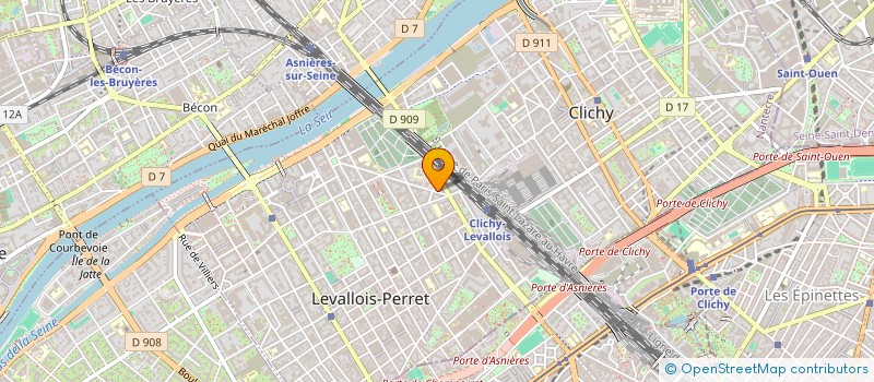 localisation de l'entreprise RODEXA à LEVALLOIS-PERRET