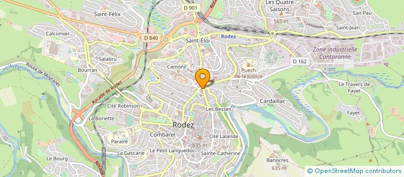 localisation de l'entreprise RODEZ V.F  RODEZ