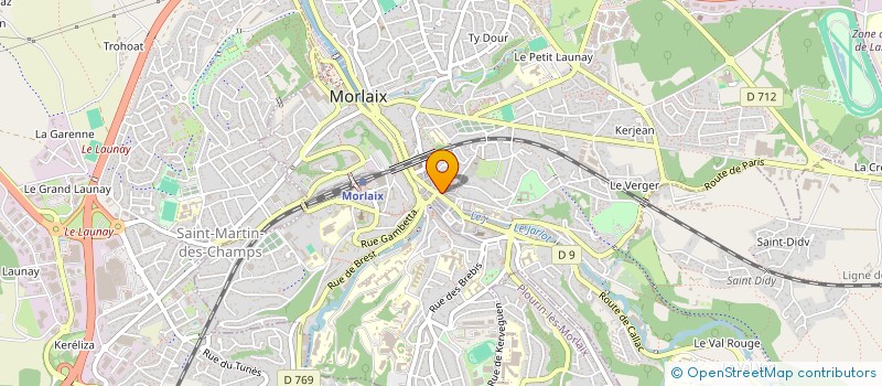 localisation de l'entreprise RODHAMINE  MORLAIX