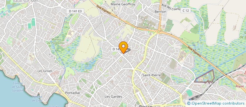 localisation de l'entreprise RODHES  ROYAN