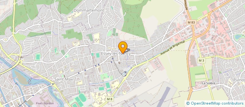 localisation de l'entreprise RODI à ESSEY-LES-NANCY