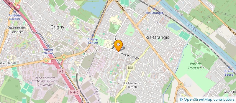 localisation de l'entreprise RODI à RIS-ORANGIS