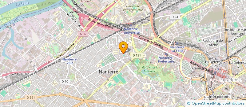 localisation de l'entreprise RODI BAT à NANTERRE