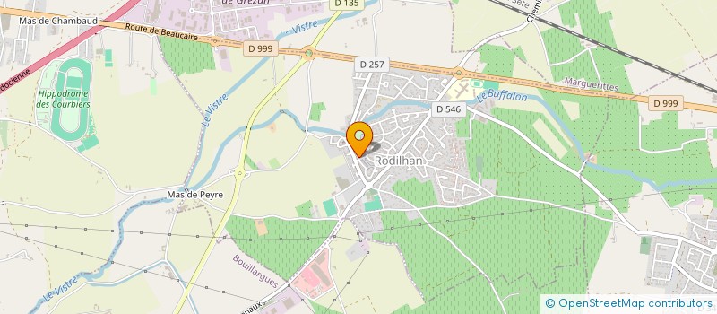 localisation de l'entreprise RODI-DENT  RODILHAN