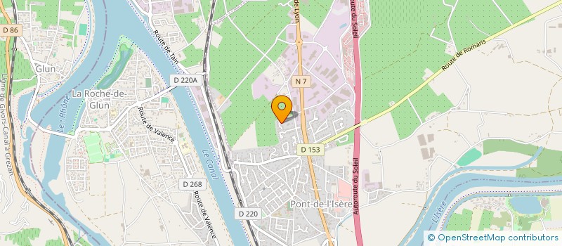 localisation de l'entreprise RODIATHERM  PONT-DE-L'ISERE