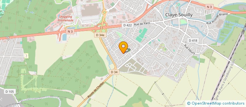 localisation de l'entreprise RODIC FINANCE  CLAYE-SOUILLY