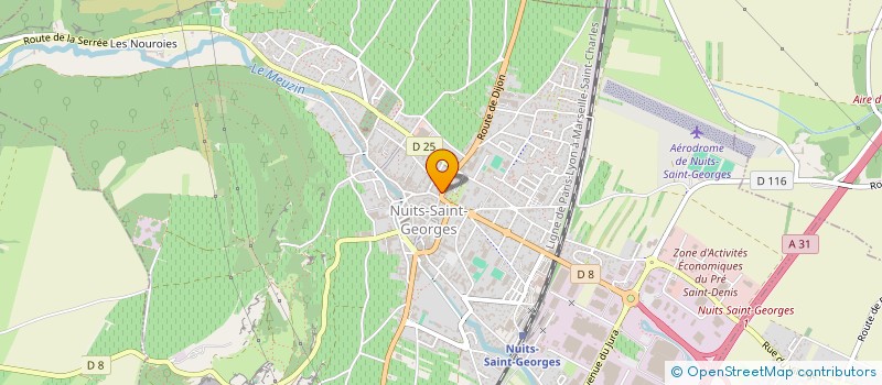 localisation de l'entreprise RODIER à NUITS-SAINT-GEORGES