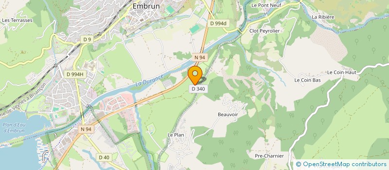 localisation de l'entreprise RODIER SAILLE  EMBRUN