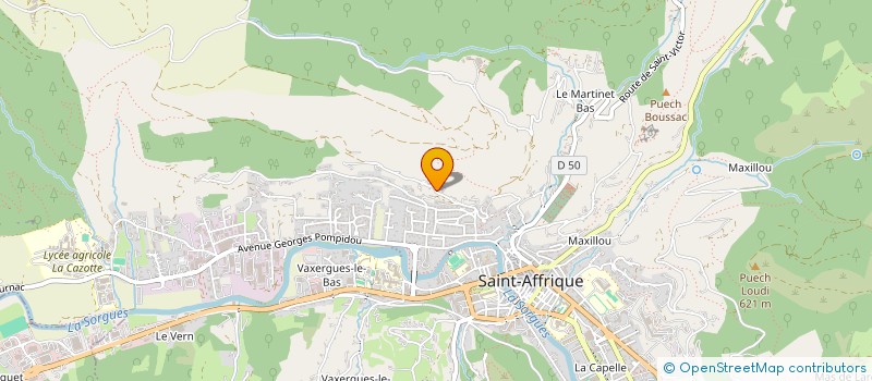 localisation de l'entreprise RODILIE  ST-AFFRIQUE