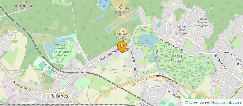 localisation de l'entreprise RODIN  RAISMES