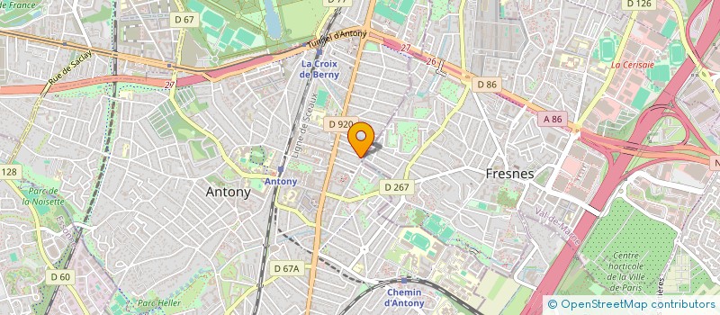 localisation de l'entreprise RODIN à ANTONY
