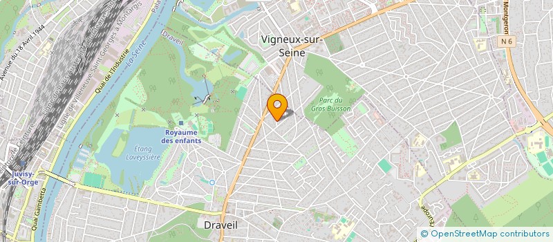 localisation de l'entreprise RODIN ETUDES à DRAVEIL