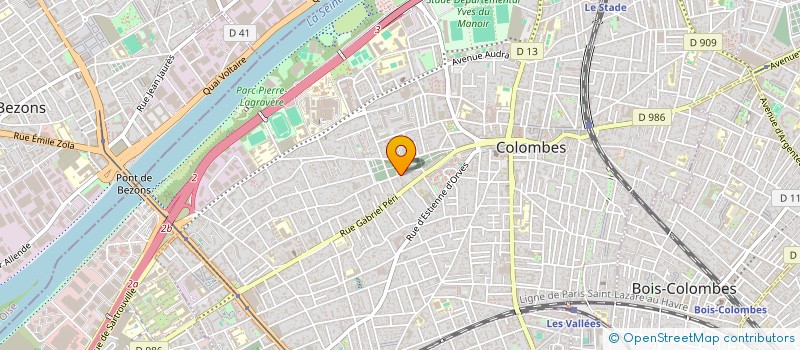 localisation de l'entreprise RODJEM à COLOMBES
