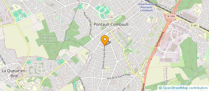 localisation de l'entreprise RODLIM  PONTAULT-COMBAULT