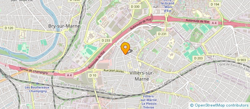 localisation de l'entreprise RODMAT  VILLIERS-SUR-MARNE