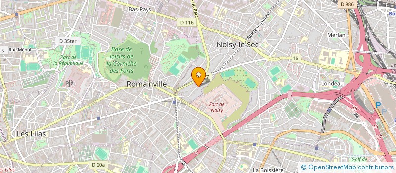 localisation de l'entreprise RODNAT à NOISY-LE-SEC