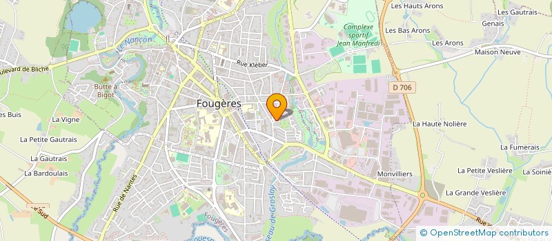 localisation de l'entreprise RODNIC  FOUGERES