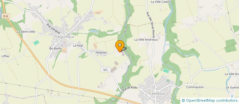 localisation de l'entreprise RODO ENERGIE SAS  TREGOMEUR