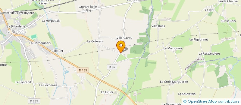 localisation de l'entreprise RODOLPHE DION COIFFURE  LA BOUSSAC