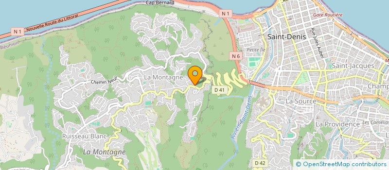 localisation de l'entreprise RODONA à SAINT-DENIS