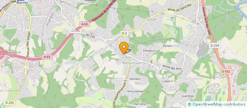 localisation de l'entreprise RODONIBANE à BIARRITZ