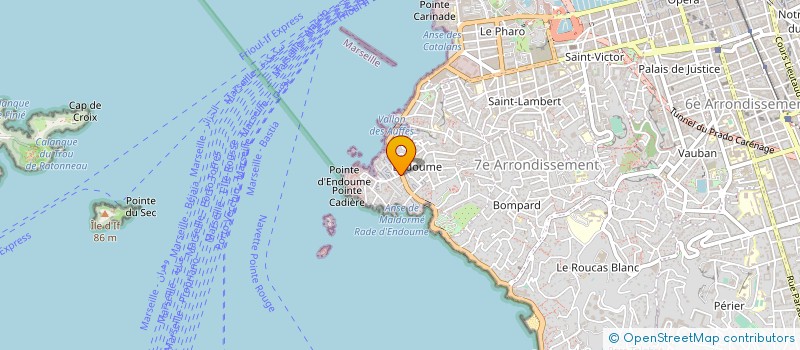 localisation de l'entreprise RODOSSIO-GUYON à MARSEILLE