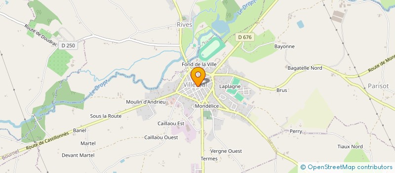 localisation de l'entreprise RODOT  VILLEREAL