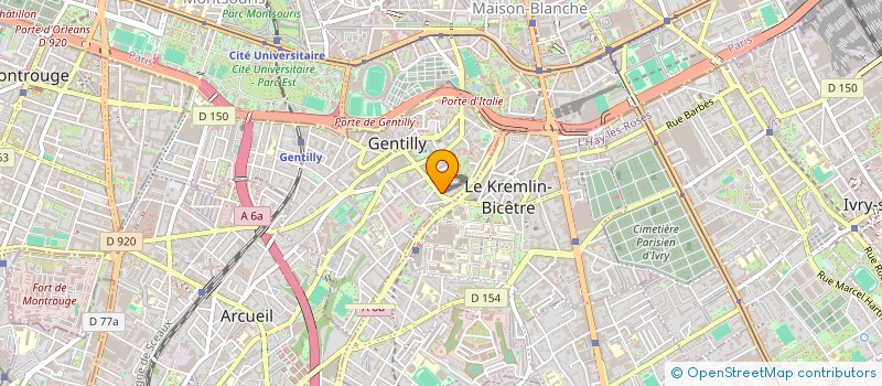 localisation de l'entreprise RODOVAIRE  GENTILLY