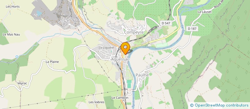 localisation de l'entreprise RODRIFLORE  AGUESSAC