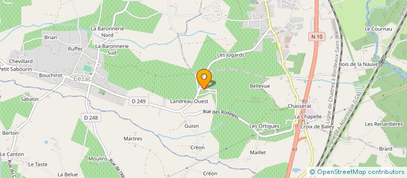 localisation de l'entreprise RODRIGADDA  CEZAC