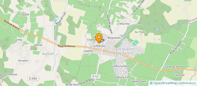 localisation de l'entreprise RODRIGO ET IRENE  SAINT-QUENTIN-DE-BARON