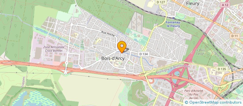 localisation de l'entreprise RODRIGUE CLUB ANIMATION  BOIS-D'ARCY