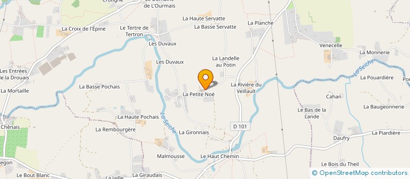 localisation de l'entreprise RODRIGUE HOURDIER AGENCEMENT  NOUVOITOU