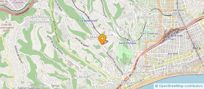 localisation de l'entreprise RODRIGUE NICOLAS ET BOUASLA ALI  NICE