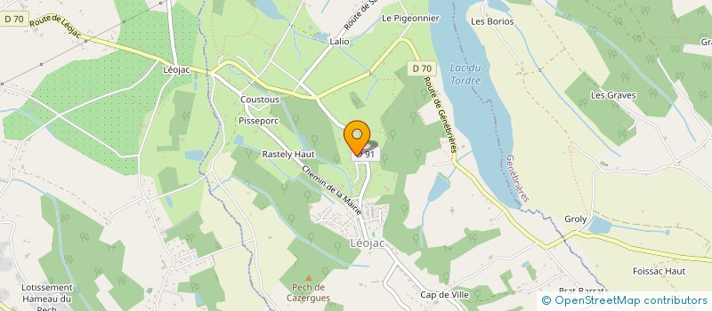 localisation de l'entreprise RODRIGUES  LEOJAC