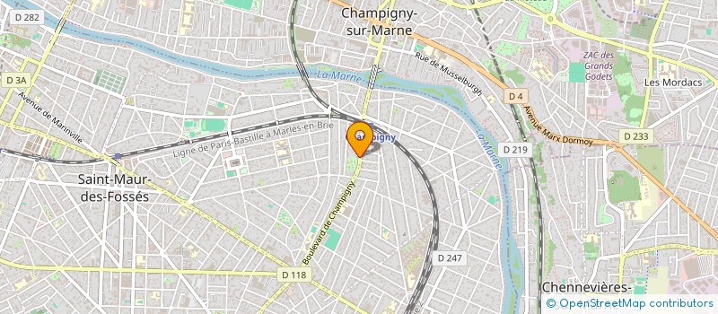 localisation de l'entreprise RODRIGUES à SAINT-MAUR-DES-FOSSES