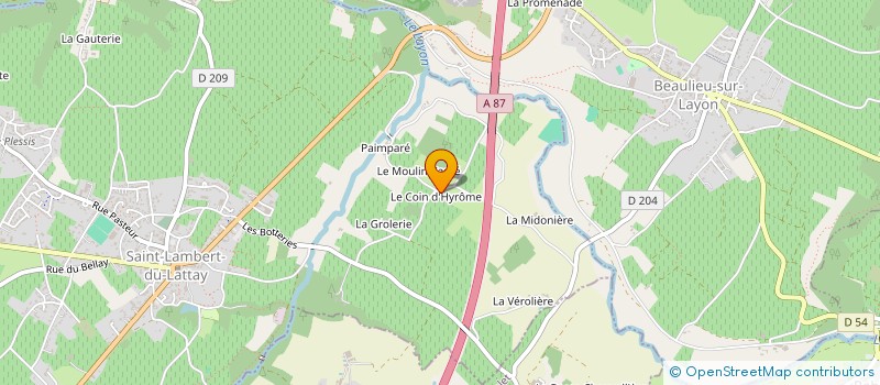 localisation de l'entreprise RODRIGUES  VAL-DU-LAYON