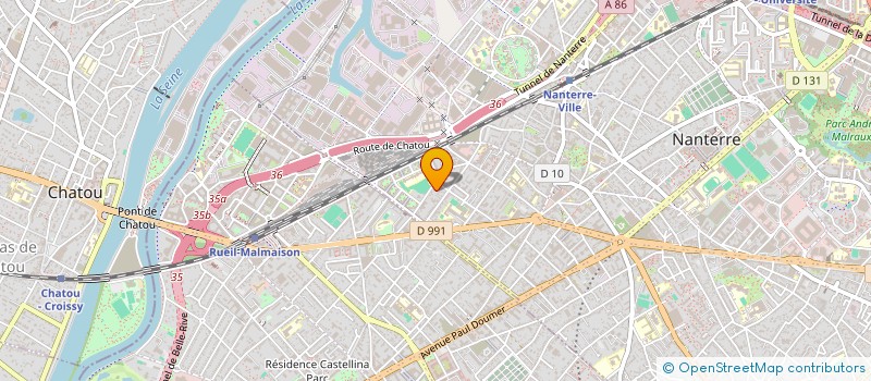 localisation de l'entreprise RODRIGUES BATIMENT à NANTERRE
