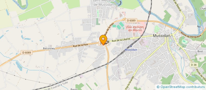 localisation de l'entreprise RODRIGUES CARLOS  SOURZAC