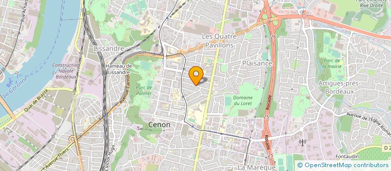 localisation de l'entreprise RODRIGUES ENDUITS  CARIGNAN DE BORDEAUX