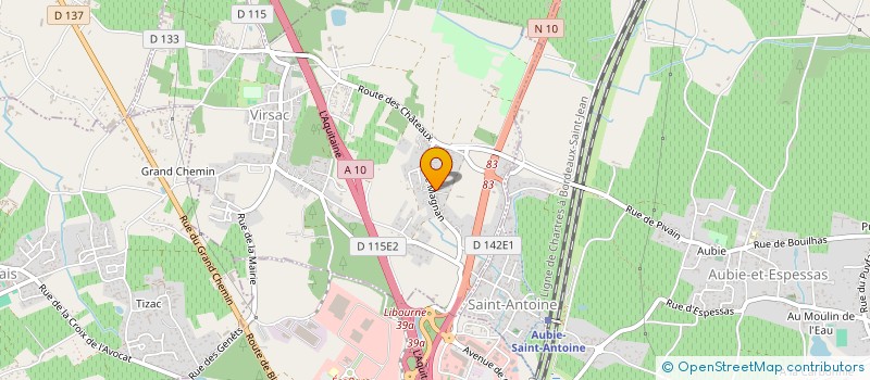 localisation de l'entreprise RODRIGUES INVESTISSEMENT  VIRSAC