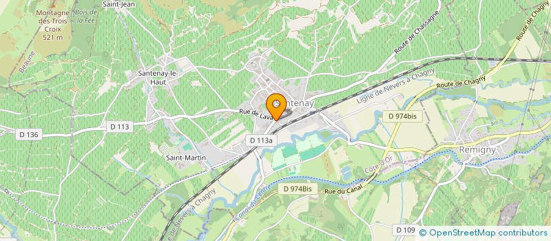 localisation de l'entreprise RODRIGUES-JOUX  SANTENAY