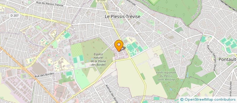 localisation de l'entreprise RODRIGUES PLOMBERIE CHAUFFAGE à LE PLESSIS-TREVISE