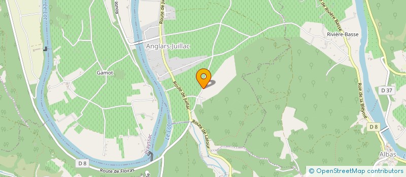 localisation de l'entreprise RODRIGUEZ CARRELAGE  ANGLARS-JUILLAC