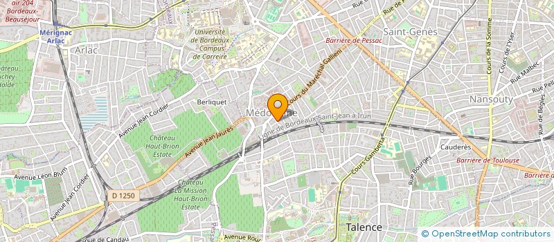 localisation de l'entreprise RODRIGUEZ CHACON ET CIE à TALENCE