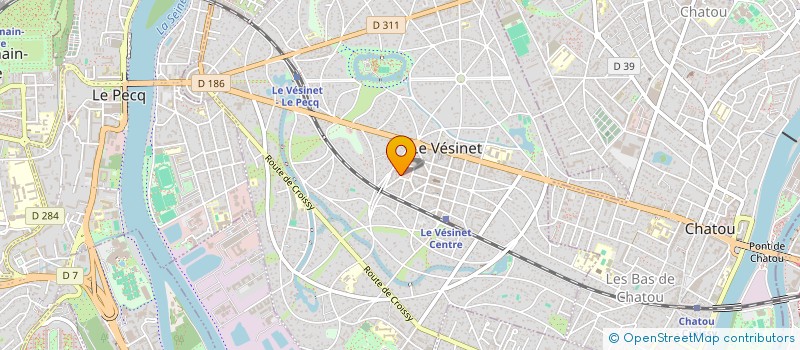 localisation de l'entreprise RODRIGUEZ GUIGNERY SARL à LE VESINET
