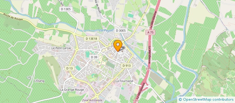 localisation de l'entreprise RODRIGUEZ INVEST  PEZENAS